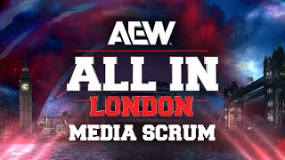 AEW All In London Post Show Media Scrum  82524 Wembley Stadium [upl. by Arquit]