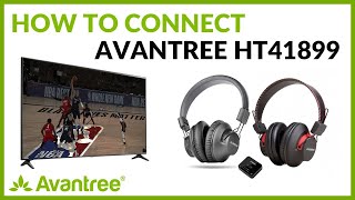 How to use Avantree HT41899  Connect Two Bluetooth Headphones to One TV [upl. by Meeks]