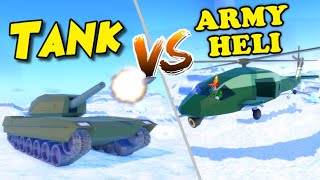 TANK vs Army Military Helicopter  Best Million Vehicle Car Roblox Jailbreak [upl. by Assetnoc72]