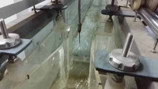 flow through parshall flume parshall flume applicationparshall applicationsparshall lab test [upl. by Picco]