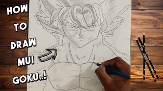 How to draw Goku ultra mastered instinct  Dragon ball  Tutorial  Easy  Anime [upl. by Nollat811]