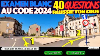 Test au code de la route 2024  40 Questions à lExamen blanc du permis de conduire  Réponses [upl. by Igiul500]