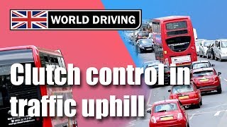 Clutch Control in Traffic Uphill  How to Drive a Manual Car in Start Stop Traffic [upl. by Alithea]