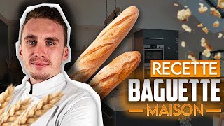 Faire sa Baguette Maison  Recette simple dun chef pour un Pain Français Inratable [upl. by Ynner]