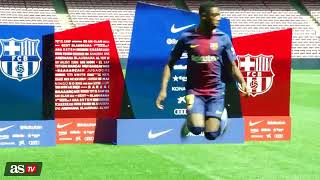 El papelón de Dembelé en su presentación en Barcelona [upl. by Atnek]