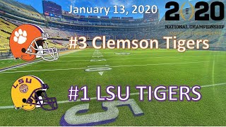 11320  CFP National Championship  3 Clemson vs 1 LSU [upl. by Dekow]