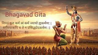 Bhagavad Gita  chapter 3  verse 8 [upl. by Mandy563]