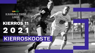 SUBWAY KANSALLINEN LIIGA 2021  KIERROSKOOSTE  KIERROS 11 [upl. by Aniehs]