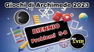 Problemi 58  Soluzioni Archimede Biennio 2023 [upl. by Nennerb370]