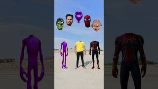 Purple alien spiderman me correct head matching moye moye tranding song 😂😂 [upl. by Ahsienot833]