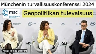 Keskustelu geopolitiikan tulevaisuudesta  Münchenin turvallisuuskonferenssi 2024 tekstitetty [upl. by Ardnwahsal]