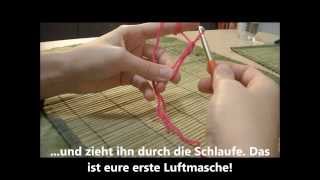 Tutorial Fadenring häkeln  Grundlage für die einfache Häkelblume  Anfänger [upl. by Ymled613]