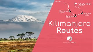 The Kilimanjaro Routes  An Overview  Climb Kilimanjaro 4K [upl. by Mendelson]