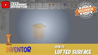 Inventor How To Loft Surface [upl. by Yleak559]