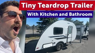 Teardrop Camper with Bathroom amp Kitchen Too Small [upl. by Jewel220]