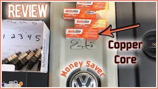 Autolite Copper Core Spark Plug Review  2007 Volkswagen Jetta 25 [upl. by Morrell640]