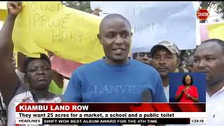 Kiambu residents picketed demanding allocation of 25ac of land initially leased to Kiambu golf club [upl. by Corinne]