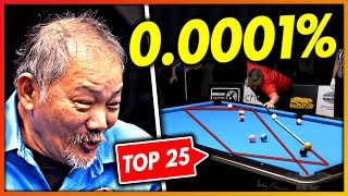 TOP 25 MOST INCREDIBLE POOL SHOTS OF ALL TIME [upl. by Pardew925]