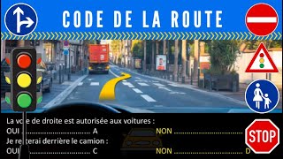 2024 Nouveau examen code de la route ✅ test 8 😘 France permis codedelaroute france [upl. by Aikahs95]