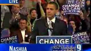 Obama Concedes New Hampshire Nomination [upl. by Atilahs712]