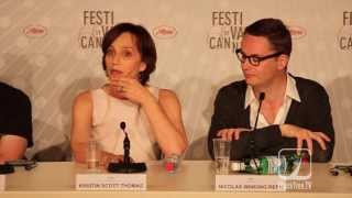 Only God Forgives Cannes Festival Panel w Kristin Scott Thomas [upl. by Eiramik]