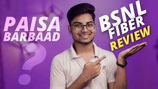 BSNL Fiber Broadband Review in Hindi  Installation Charges Speed Plans etc [upl. by Eromle]