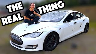 Bored Smashing  ACTUAL TESLA MODEL S [upl. by Winou]