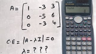 Solve eigen value in calculator [upl. by Donadee]