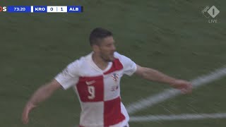 Andrej Kramaric Goal European Croatia vs Albania 21 Goals Results And Extended Highlights2024 [upl. by Elleina]