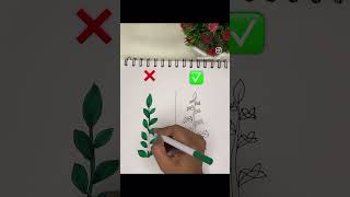 Plant drawing easy technique🌿art drawing sketch easy [upl. by Ettenhoj801]