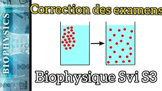 Biophysique SVI S3 Correction des extraits d´examens [upl. by Imogen]