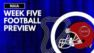 NAIA Football Week Five Preview [upl. by Kristie]