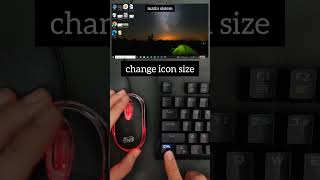 Change icon size  asmr computer tech windows typing [upl. by Eniarrol]