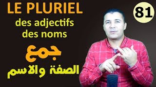 تعليم الفرنسية للمبتدئين 81 جمع الصفات والأسماء Pluriel des Adjectifs et des Noms فرنشاوي [upl. by Wobniar362]