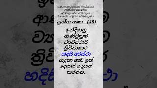 ව්‍යුහගත රචනා ප්‍රශ්න අංක 48 🧑‍🎓 20232024politicalscience sinhala [upl. by Maiocco]