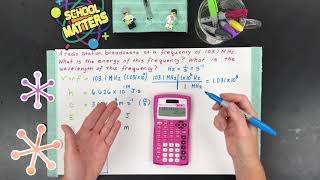 Calculate Energy and Wavelength from Frequency Electromagnetic Radiation Calculation [upl. by Kruter]