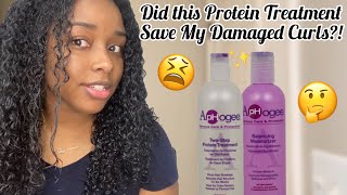 Did Aphogee 2 Step Protein Treatment Save My Curl Pattern  High Porosity Natural Hair [upl. by Anuait]