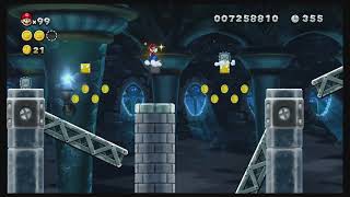 Wendys Shifting Castle All Star Coins  Frosted Glacier Castle  New Super Mario Bros U Deluxe [upl. by Odlauso]