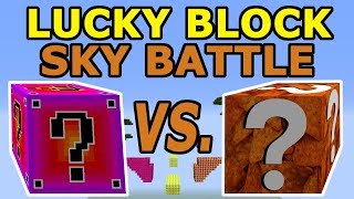 Minecraft Fade Lucky Block Vs Doritos Lucky Block SKY BATTLE  Doritos Blaze PUNISHMENT [upl. by Nasia499]