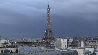 Eiffel Tower at night sparkling amp twinkling in Paris France 2019 by earthTV [upl. by Yllom354]