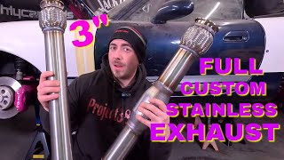 MX5 Turbo Build Pt 52 Check Out this INSANE Custom Miata Exhaust [upl. by Shah]