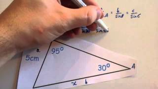 Sine Rule missing sides  Corbettmaths [upl. by Naej917]