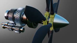 ContraRotating Coaxial Propeller Drive [upl. by Licna]