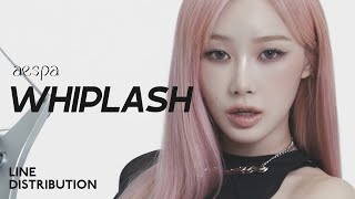 aespa — Whiplash  Line Distribution [upl. by Christabella170]