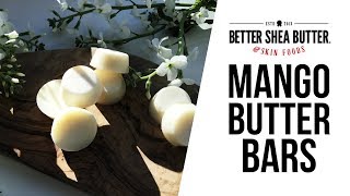 Mango Butter Lotion Bars  Easy DIY Moisturizer Recipe  Natural Skin Care [upl. by Aeresed448]