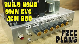 6V6 JCM800 PUNCHPLATE Amp Build Free Plans [upl. by Ferdie]