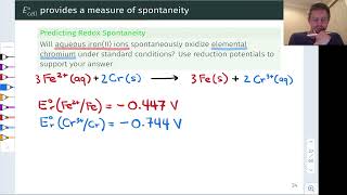 Practice with Redox Spontaneity and Standard Cell Potential  OpenStax Chemistry 2e 173 [upl. by Adnaluy]