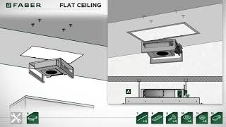 Faber Slim Ceiling Hood Installation [upl. by Lorianne694]