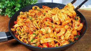 Fantastisches Rezept Günstig schnell und unglaublich lecker Pasta mit Garnelen in Tomatensauce [upl. by Teryl463]