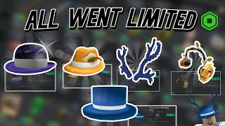 5 New Roblox Limiteds 💵BTH Orange Peel 8Bit antlers Gold Rose Midnight Bowler💎 [upl. by Silverstein]